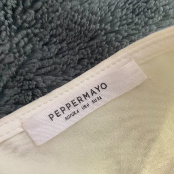 Peppermayo Audrey Slip Dress - White/Cream - Sz. 0 - Picture 4 of 4